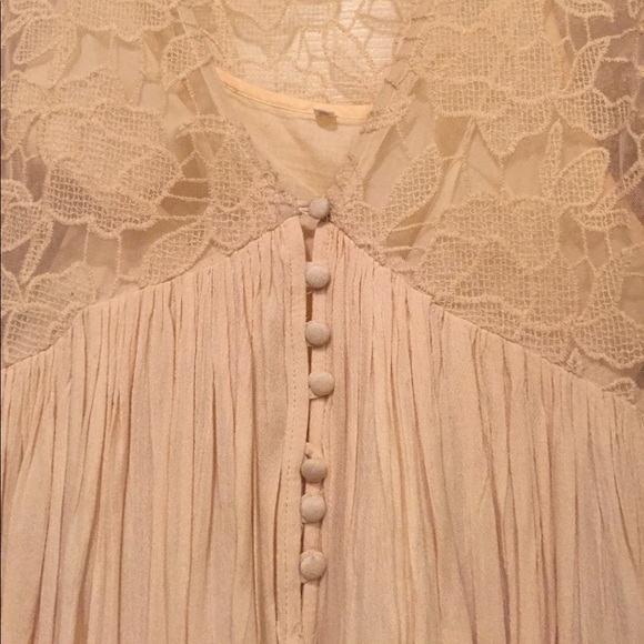 Free People Lace fairytale bell sleeves sexy Dress - Picture 4 of 8